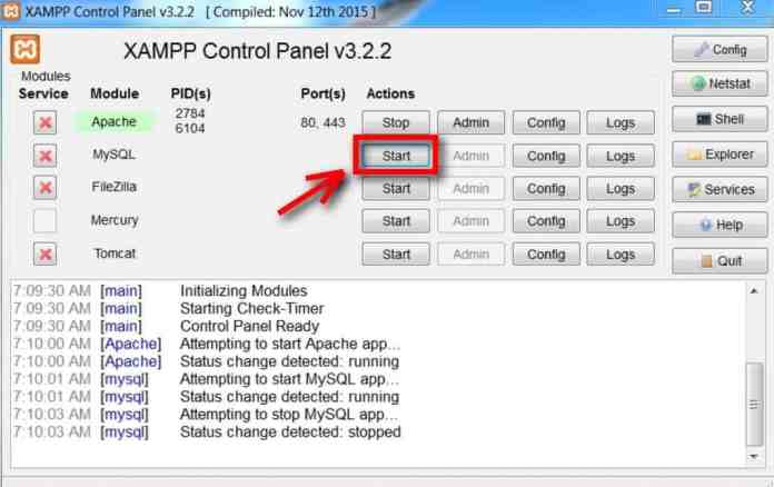 localhost xampp htdocs php sandbox index