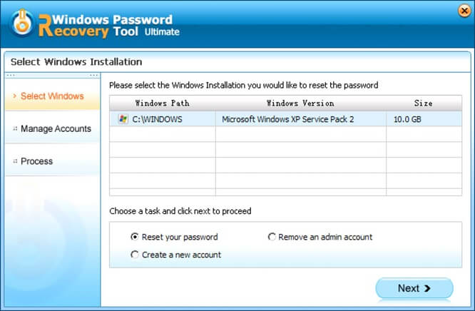windows password recovery tool